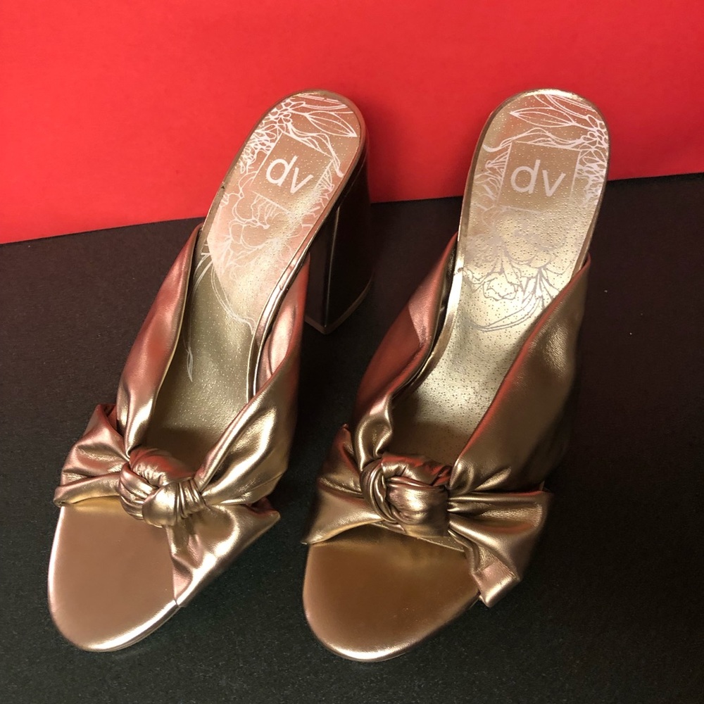 Gold Mule Sandals